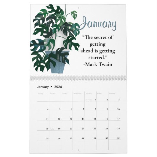 Houst Planten Kalender (Jan 2026)