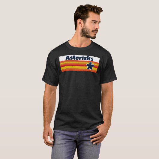 Houston Asterisks  Baseball Cheaters Logo C T-shirt (Voorkant volledig)