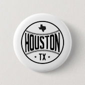 Houston Baseball Thema Ronde Button 5,7 Cm (Voorkant)