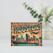 Houston Birthday Briefkaart (Staand voorkant)