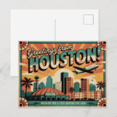 Houston Birthday Briefkaart (Voorkant / Achterkant)