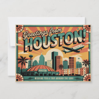 Houston Birthday Briefkaart