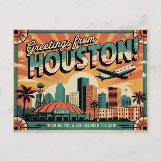 Houston Birthday Briefkaart (Voorkant)