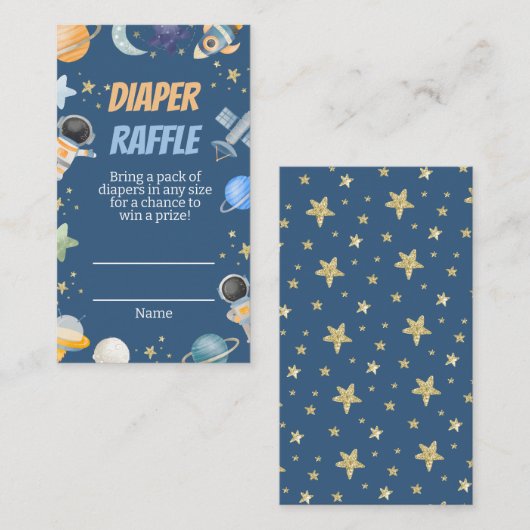 Houston Boy Douche Luier Raffle Ticket Informatiekaartje (Voorkant / Achterkant)