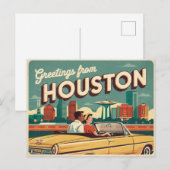 Houston Briefkaart (Voorkant / Achterkant)