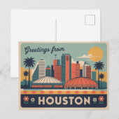 Houston Briefkaart (Voorkant / Achterkant)