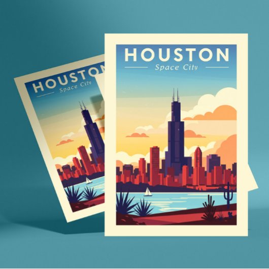  Houston Briefkaart