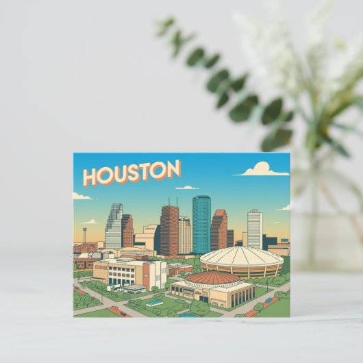 Houston Briefkaart (Staand voorkant)