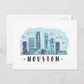 Houston Briefkaart (Voorkant / Achterkant)
