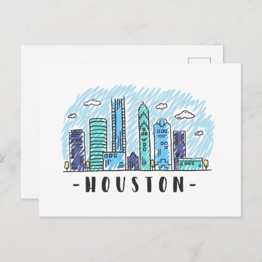 Houston Briefkaart (Voorkant / Achterkant)