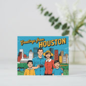 Houston Briefkaart (Staand voorkant)