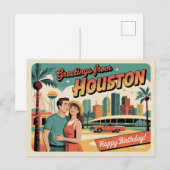 Houston Briefkaart | Groeten uit Houston (Voorkant / Achterkant)