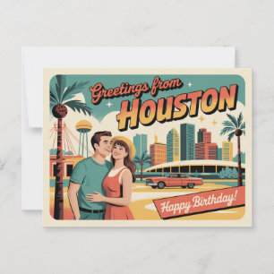  Houston Briefkaart   Groeten uit Houston