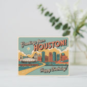  Houston Briefkaart | Groeten uit Houston (Staand voorkant)