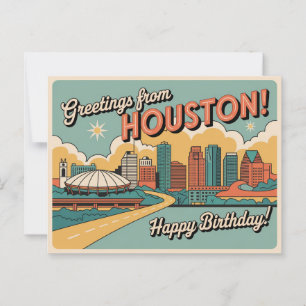  Houston Briefkaart   Groeten uit Houston