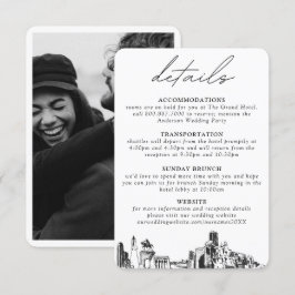 Houston bruiloft details behuizing Kaart