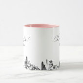 Houston bruiloft gepersonaliseerde koffie Mok (Midden)