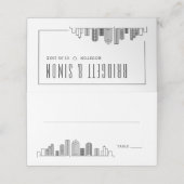 Houston bruiloft | Tabelnaam Kaarten plaatsen Plaatskaartje (Buitenkant ongevouwen)