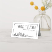 Houston bruiloft | Tabelnaam Kaarten plaatsen Plaatskaartje (Achterkant)