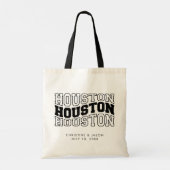 Houston bruiloft welkom tote bag (Achterkant)