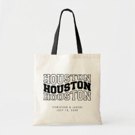 Houston bruiloft welkom tote bag
