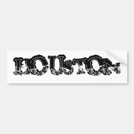 HOUSTON (bumpersticker) Bumpersticker (Voorkant)