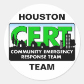 Houston CERT Sticker (Voorkant)