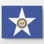 Houston City Flag Plaque Fotoplaat (Voorkant)