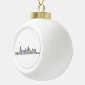 Houston city skyline keramische bal ornament (Rechts)