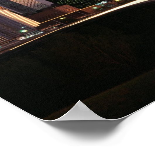 Houston City Skyline op het Poster Dusk vanaf 14.9 (Hoek)