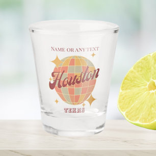 Houston City Texas USA Retro drinken bar Shot Glas