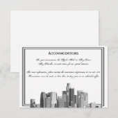 Houston Destination Wedding Accomodations Informatiekaartje (Voorkant / Achterkant)