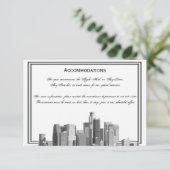 Houston Destination Wedding Accomodations Informatiekaartje (Staand voorkant)