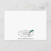 Houston Destination Wedding Accomodations Informatiekaartje (Achterkant)