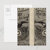Houston en Texas Central Railway through Texas 2 Briefkaart (Voorkant / Achterkant)