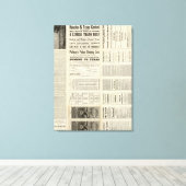 Houston en Texas Central Railway through Texas 2 Canvas Afdruk (Insitu (Houten vloer))