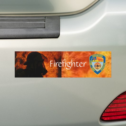 Houston Fire Department Bumpersticker (Op auto)
