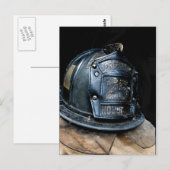 Houston Fire Fighter Briefkaart (Voorkant / Achterkant)