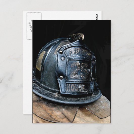 Houston Fire Fighter Briefkaart (Voorkant / Achterkant)