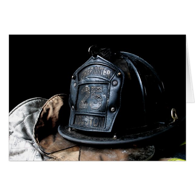 Houston Fire Fighter Card (Voorkant Horizontaal)