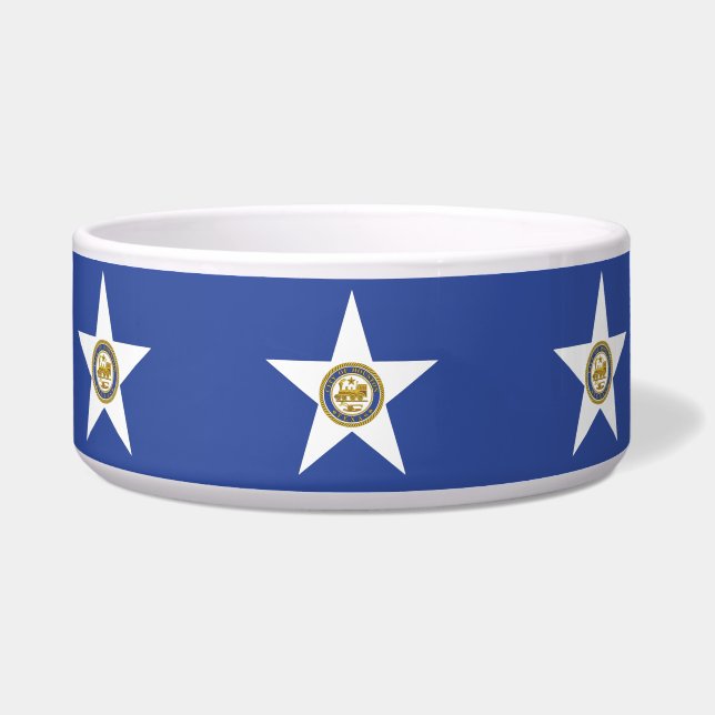 Houston Flag Pet Bowl Voerbakje (Voorkant)