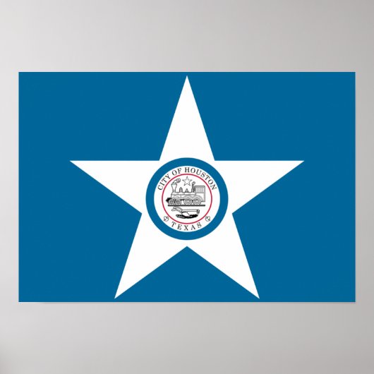 Houston Flag Poster (Voorkant)