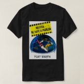 HOUSTON FLAT EARTH T-SHIRT (Design voorkant)