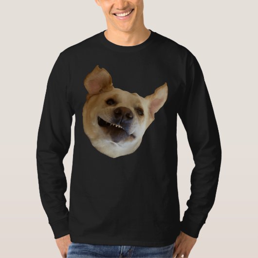 Houston foto geel lab Derp gezicht T-shirt (Voorkant)