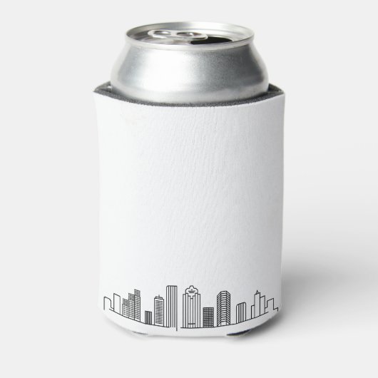 Houston gestileerde skyline | Bruiloft Koelbox Blikjeskoeler (Blikje Achterkant)