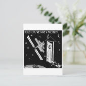 Houston, hebben wij een Probleem Briefkaart (Staand voorkant)