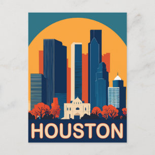 Houston, Herkenbare gebouwen, Reizen Briefkaart