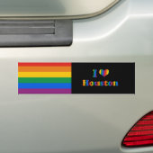 HOUSTON HOMOSEKSUELE TROTS BUMPERSTICKER (Op auto)