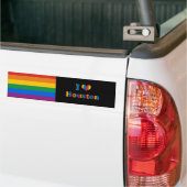 HOUSTON HOMOSEKSUELE TROTS BUMPERSTICKER (Op Truck)