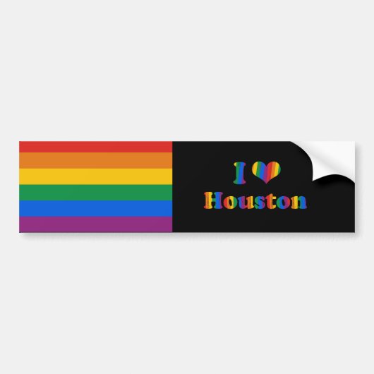 HOUSTON HOMOSEKSUELE TROTS BUMPERSTICKER (Voorkant)